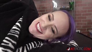 Sascha Ink Tattooed MILF gets double stuffed by two dicks