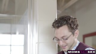 Hot & Horny Milf Alexis Fawx Double Dips Gets Stepsons Creampie after husband's Facial